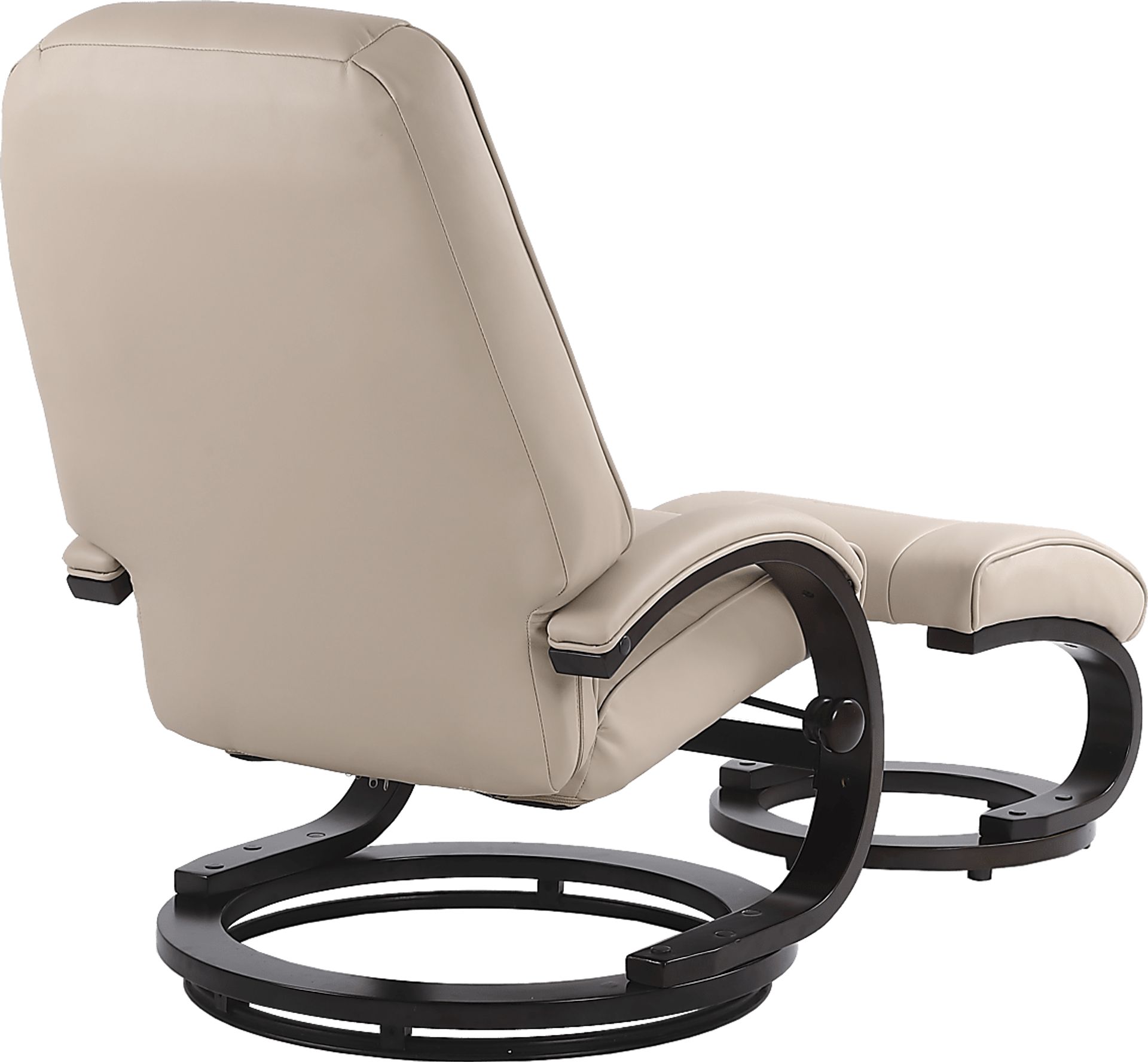 Wenaha Beige Recliner and Ottoman - Image 6