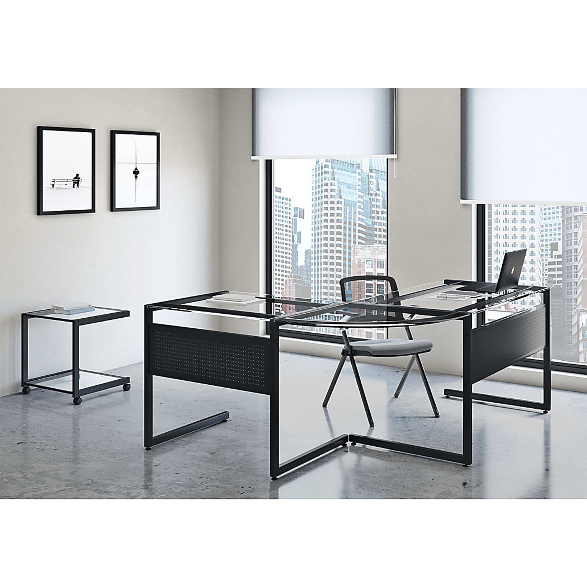 Wencel Black Desk - Image 2