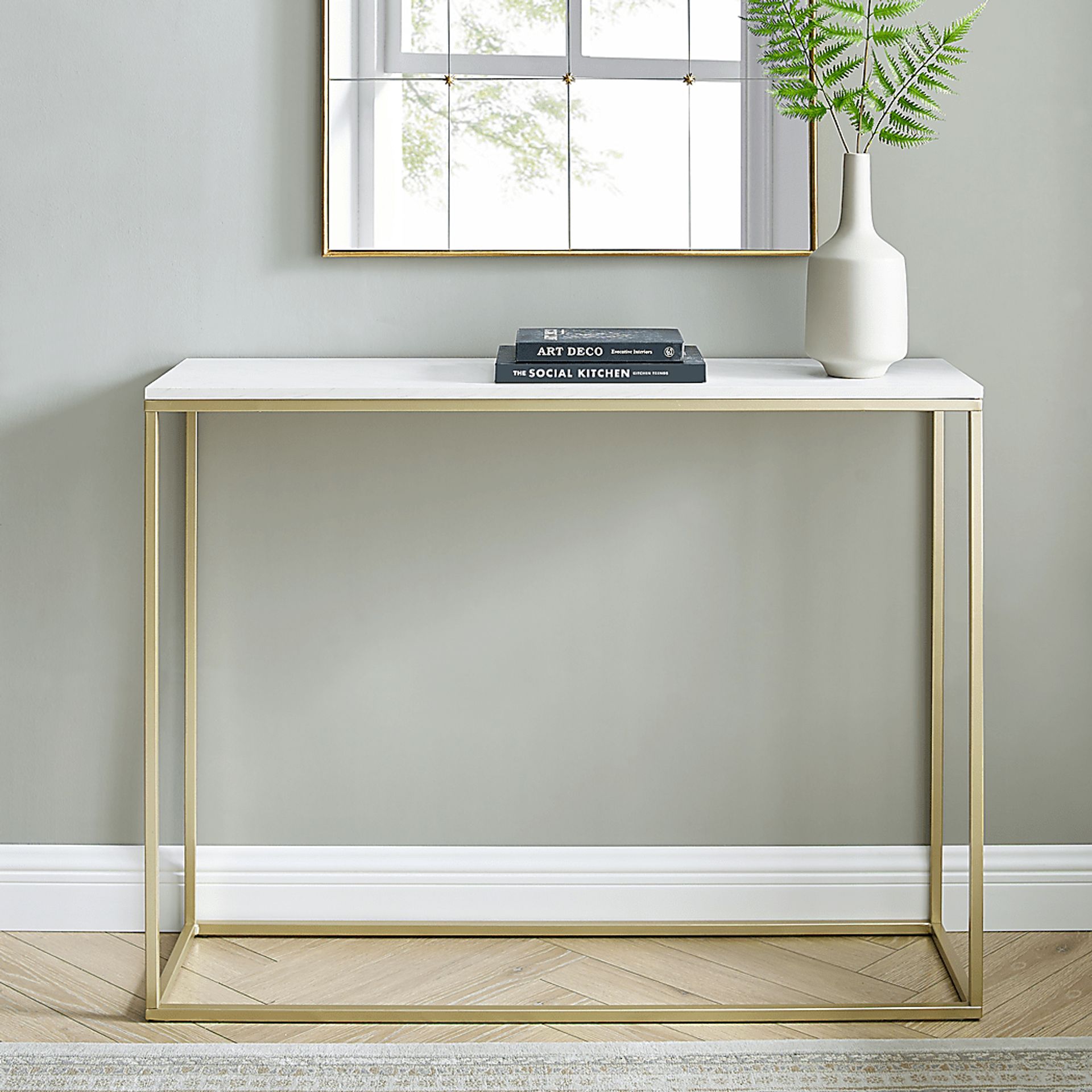 Wendeller White Sofa Table - Image 4