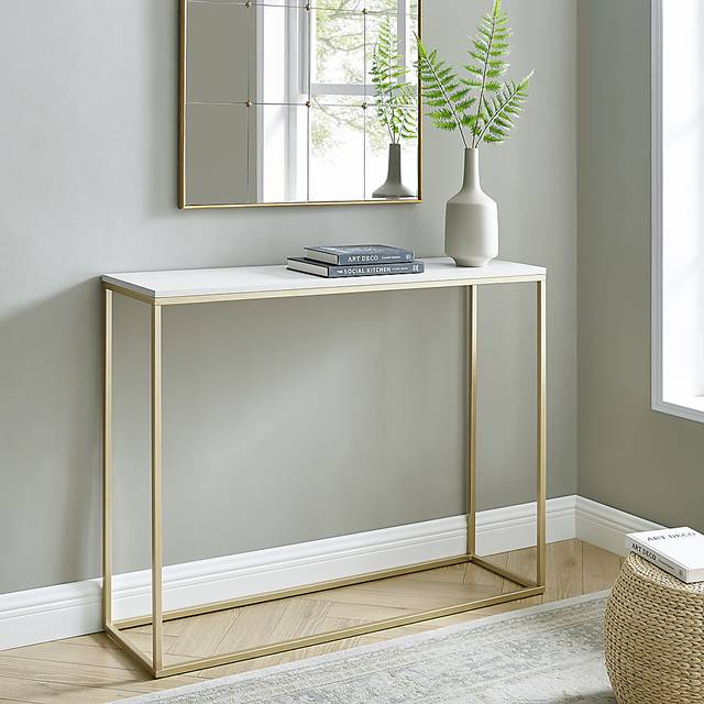 Wendeller White Sofa Table - Thumbnail - Image 5