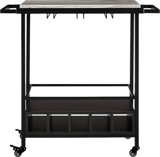 Wendfair Gray Bar Cart - Thumbnail - Image 2