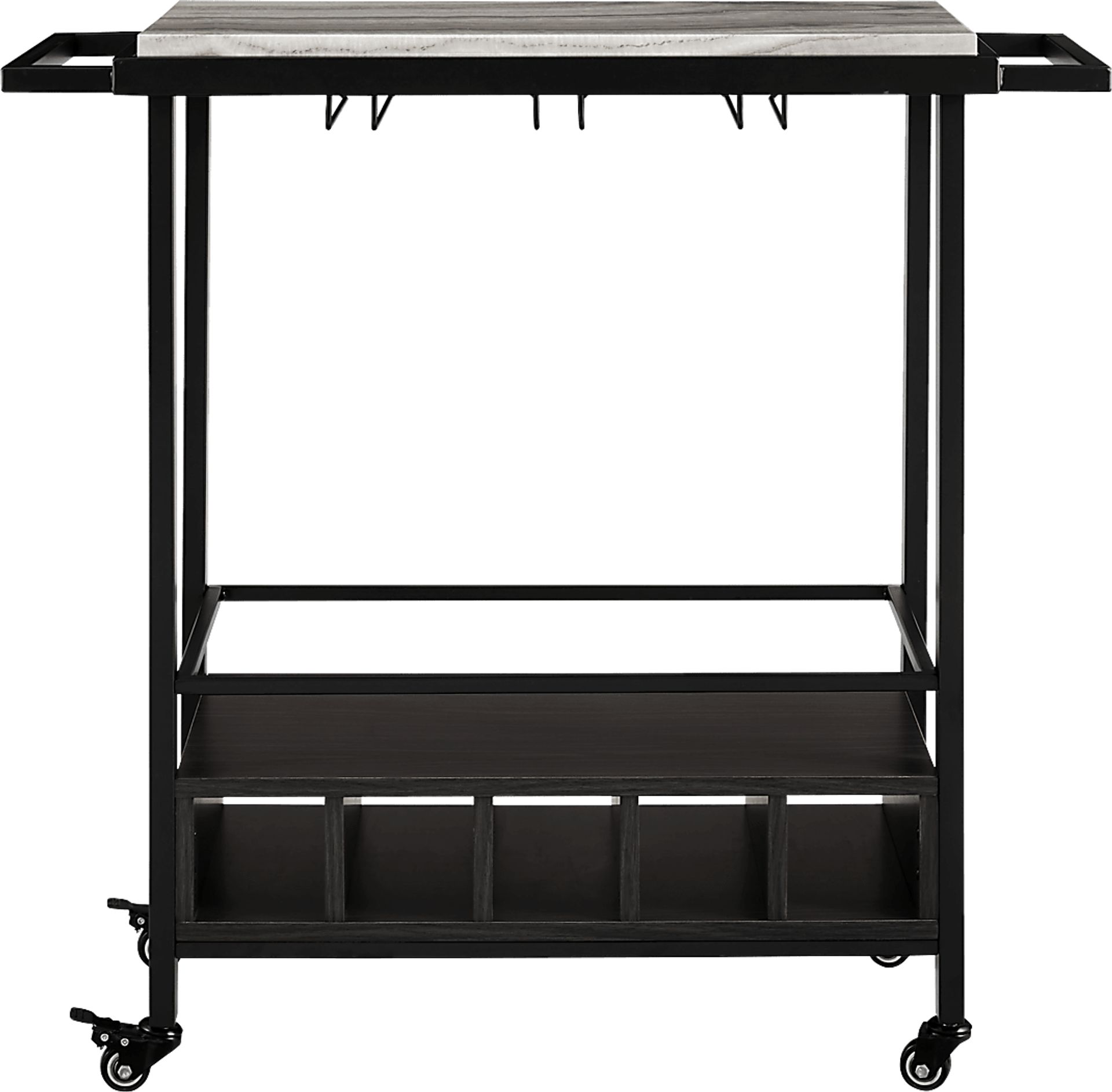 Wendfair Gray Bar Cart - Image 2