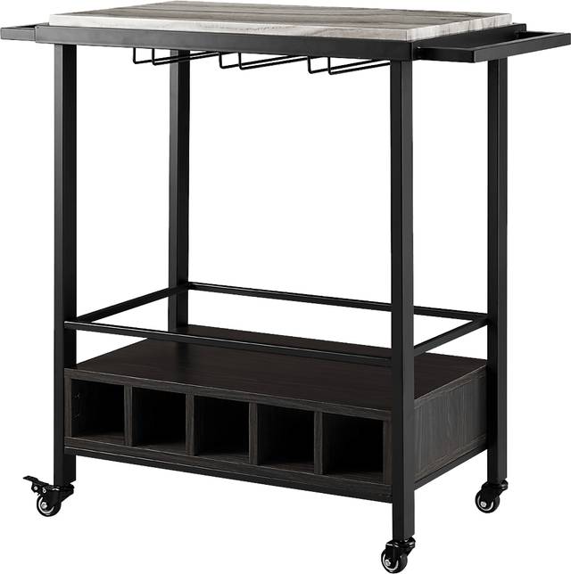 Wendfair Gray Bar Cart - Thumbnail - Image 4
