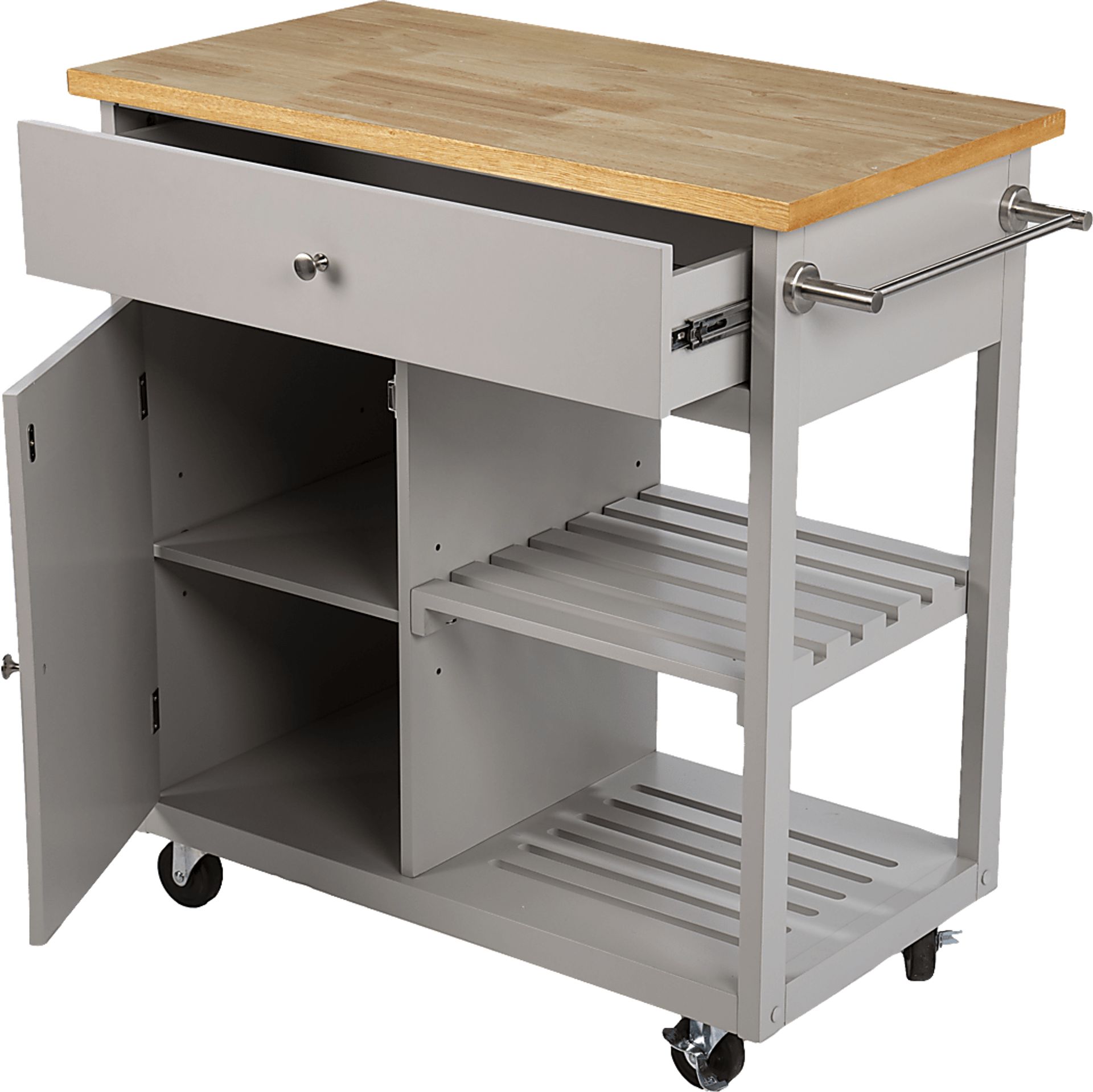 Wendsover Gray Kitchen Island - Image 5