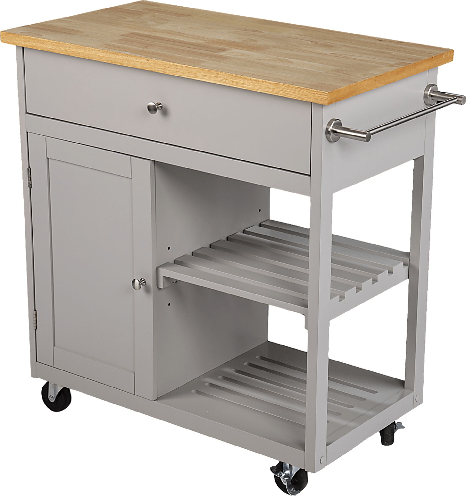 Wendsover Gray Kitchen Island - Image 1