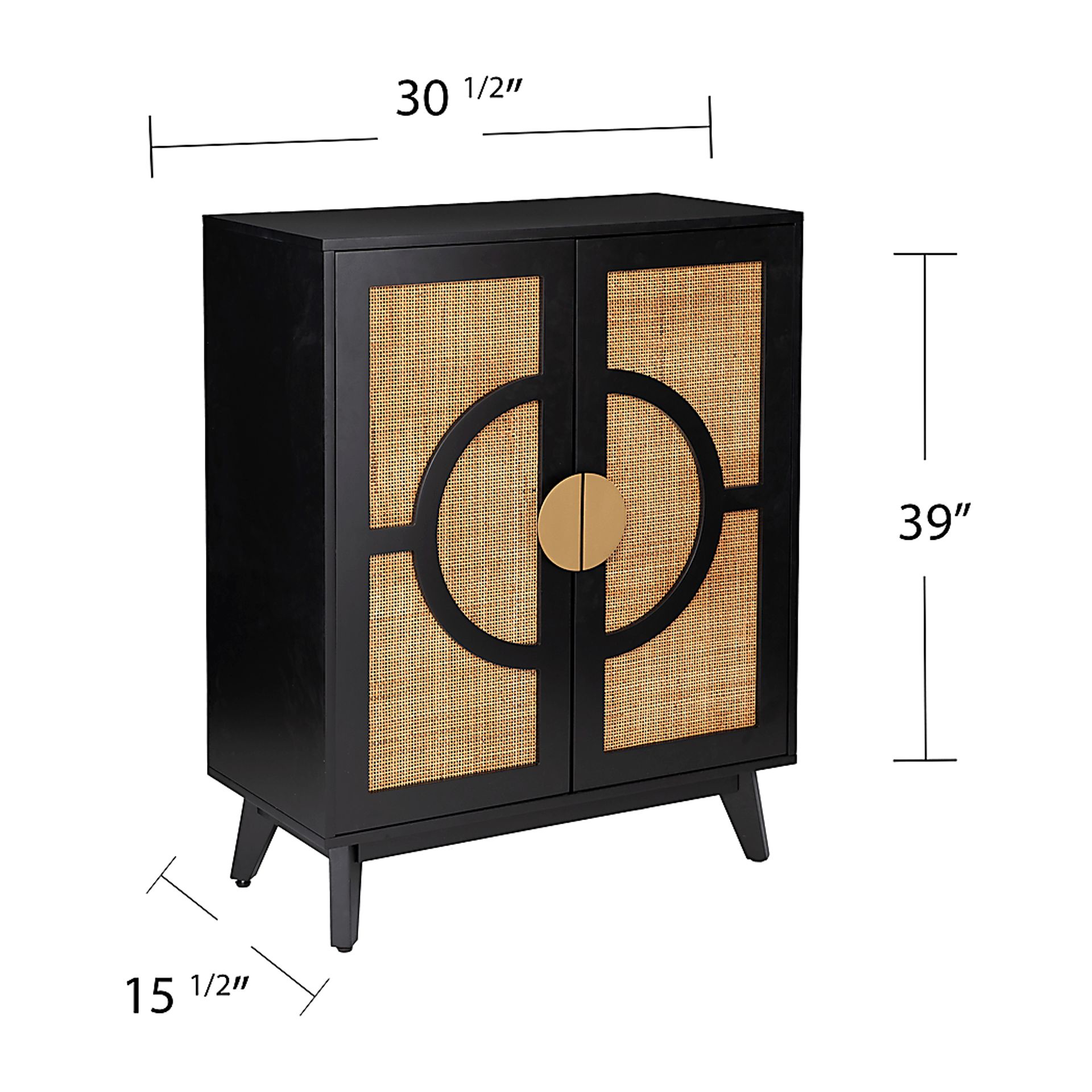 Wenesly Black Accent Cabinet - Image 7