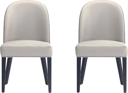 Wennes Light Gray Dining Chair, Set of 2