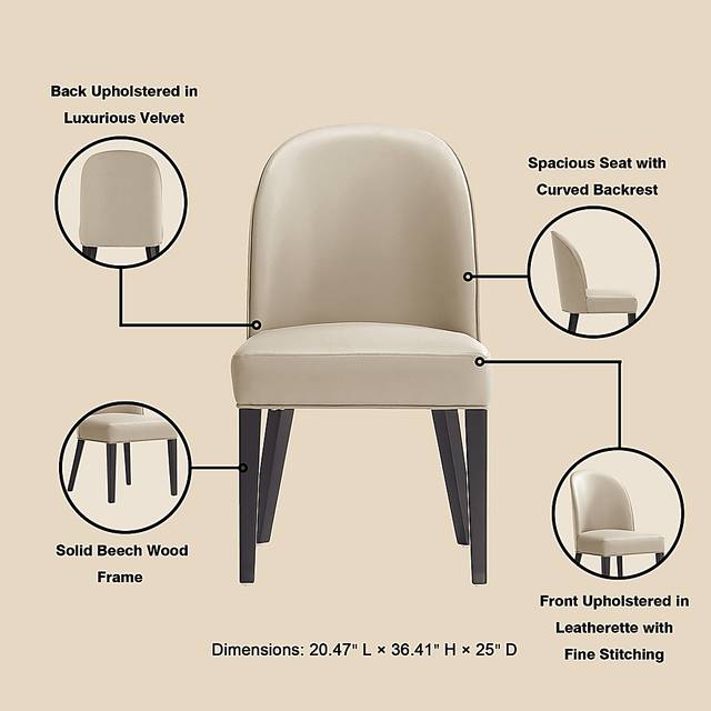 Wennes Sand Brown Dining Chair, Set of 2 - Thumbnail - Image 6