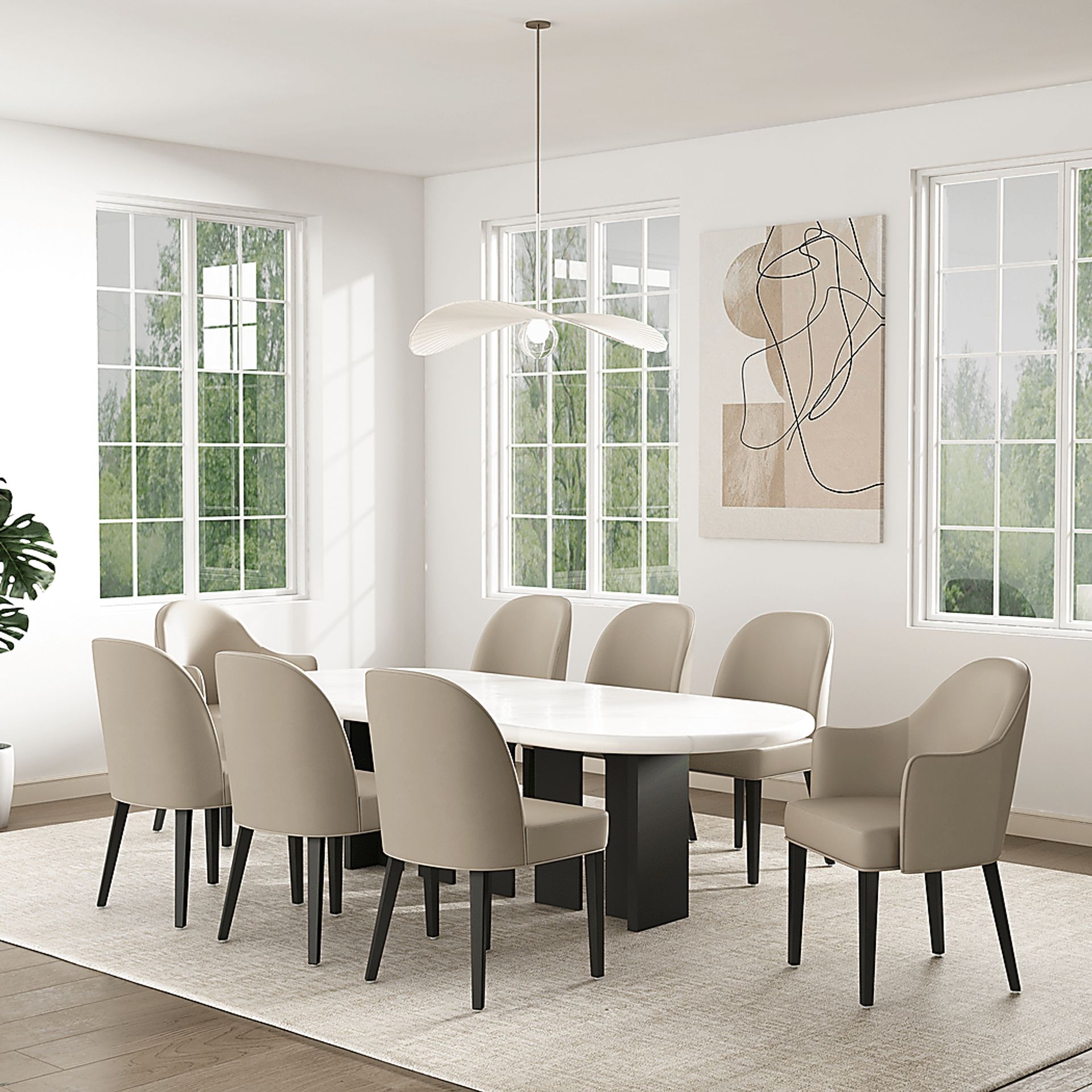 Wennes Sand Brown Dining Chair, Set of 2 - Image 3