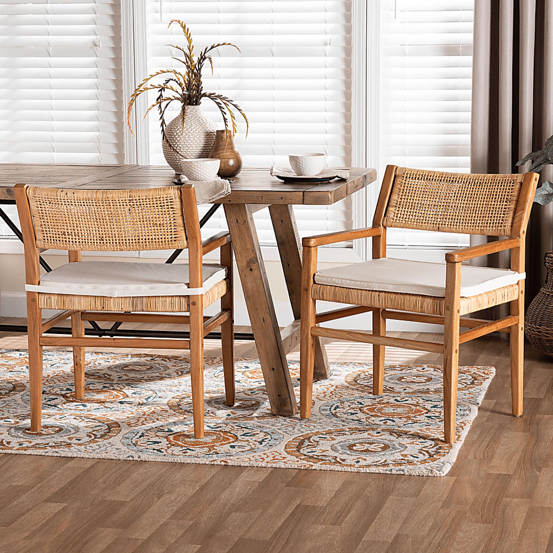 Wensyn II Brown Arm Chair, Set of 2 - Image 2