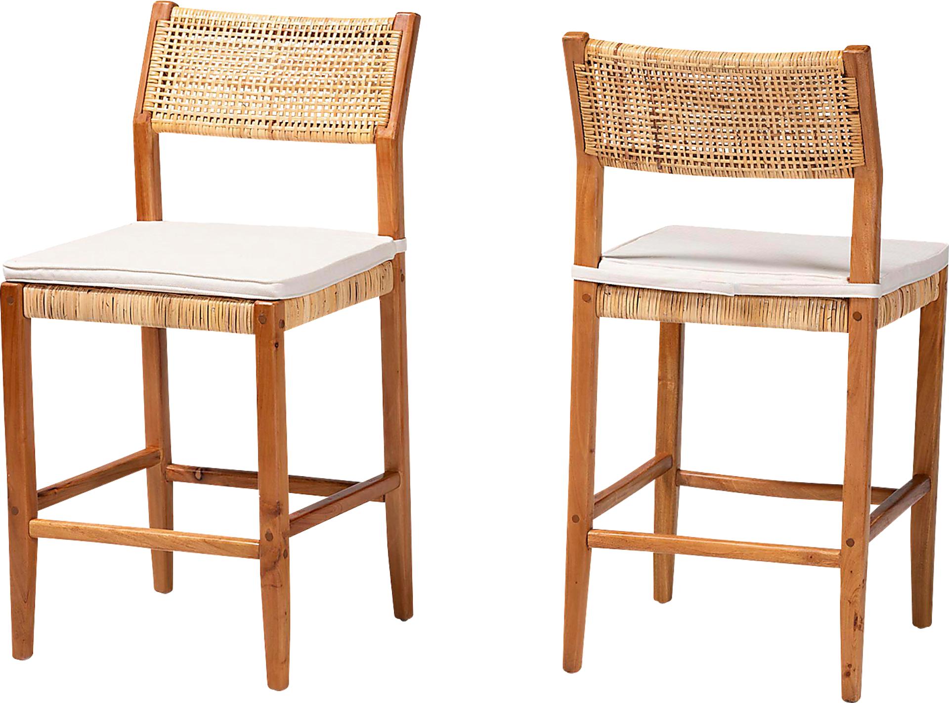 Wensyn III Brown Counter Height Stool, Set of 2