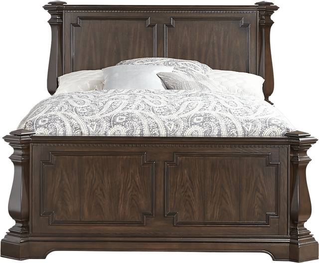 Wentworth Tobacco 3 Pc King Panel Bed - Thumbnail - Image 1