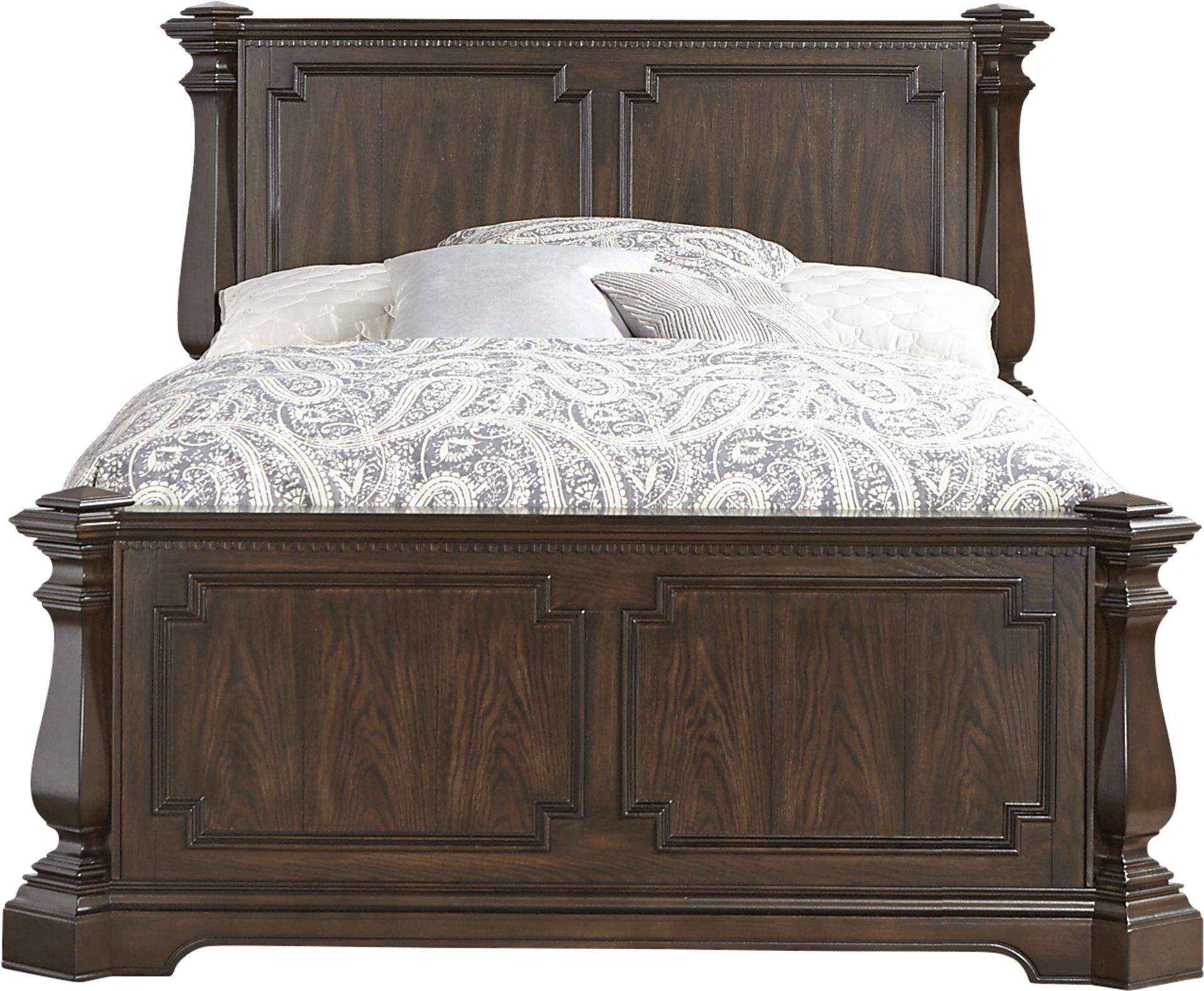 Wentworth Tobacco 3 Pc King Panel Bed - Image 1
