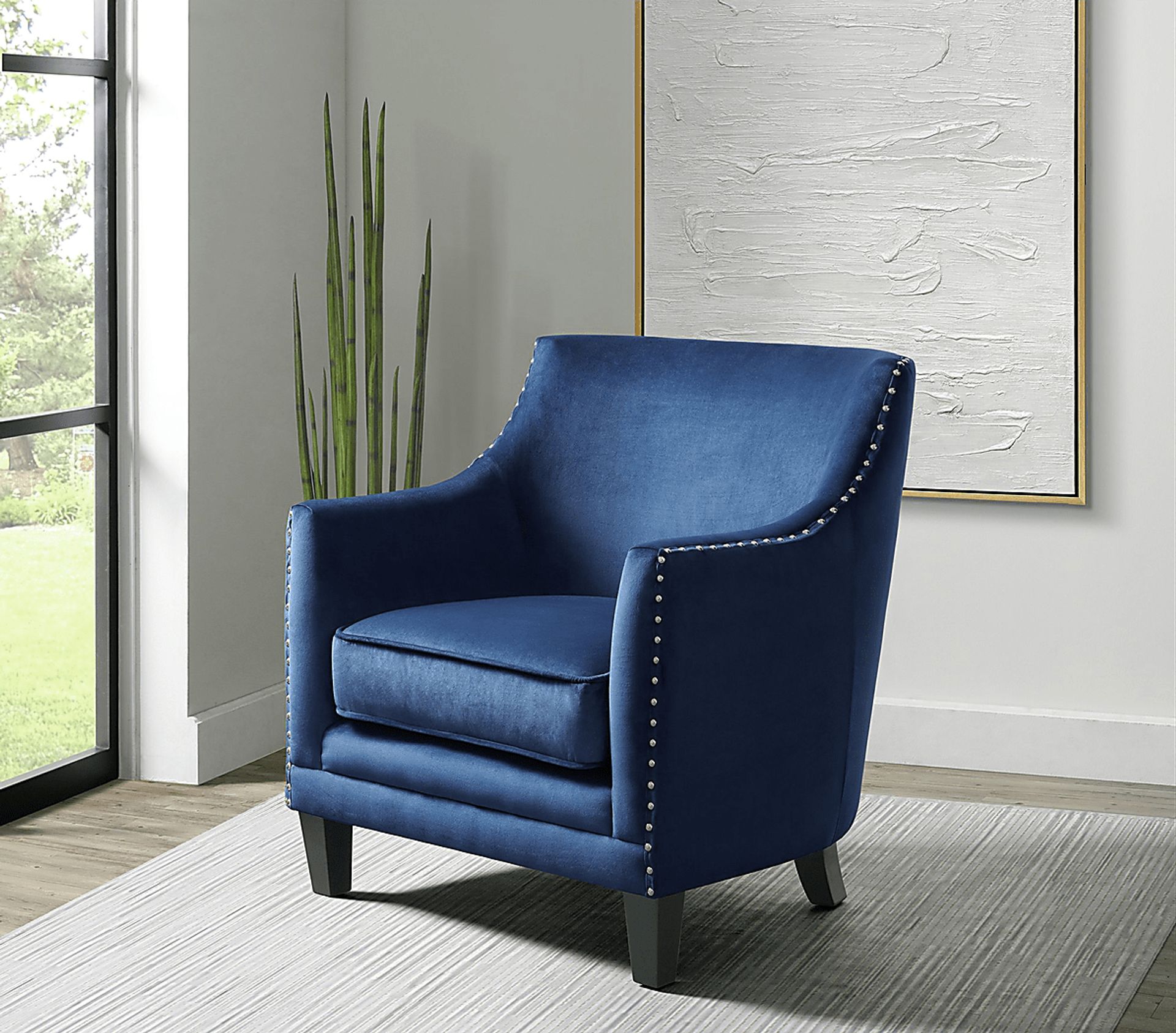 Weona II Navy Accent Chair - Image 2