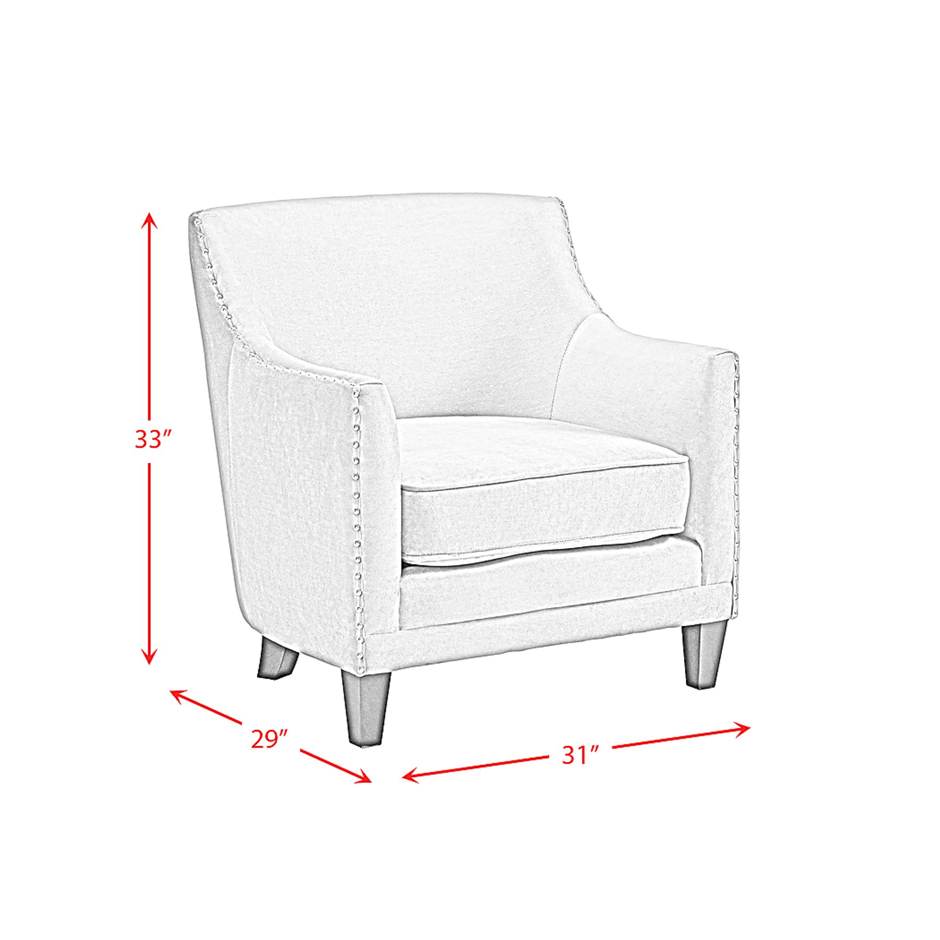 Weona II Navy Accent Chair - Image 10