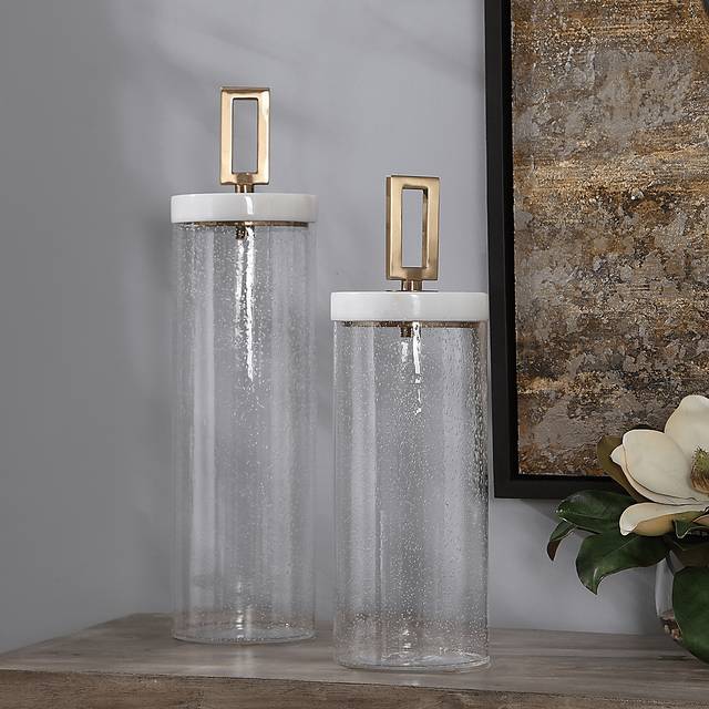 Werkland White Jar, Set of 2 - Thumbnail - Image 2