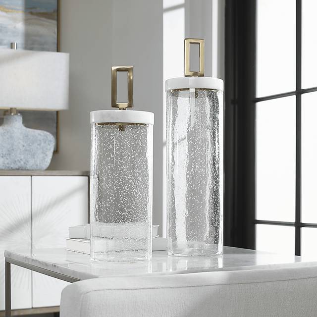 Werkland White Jar, Set of 2 - Thumbnail - Image 3