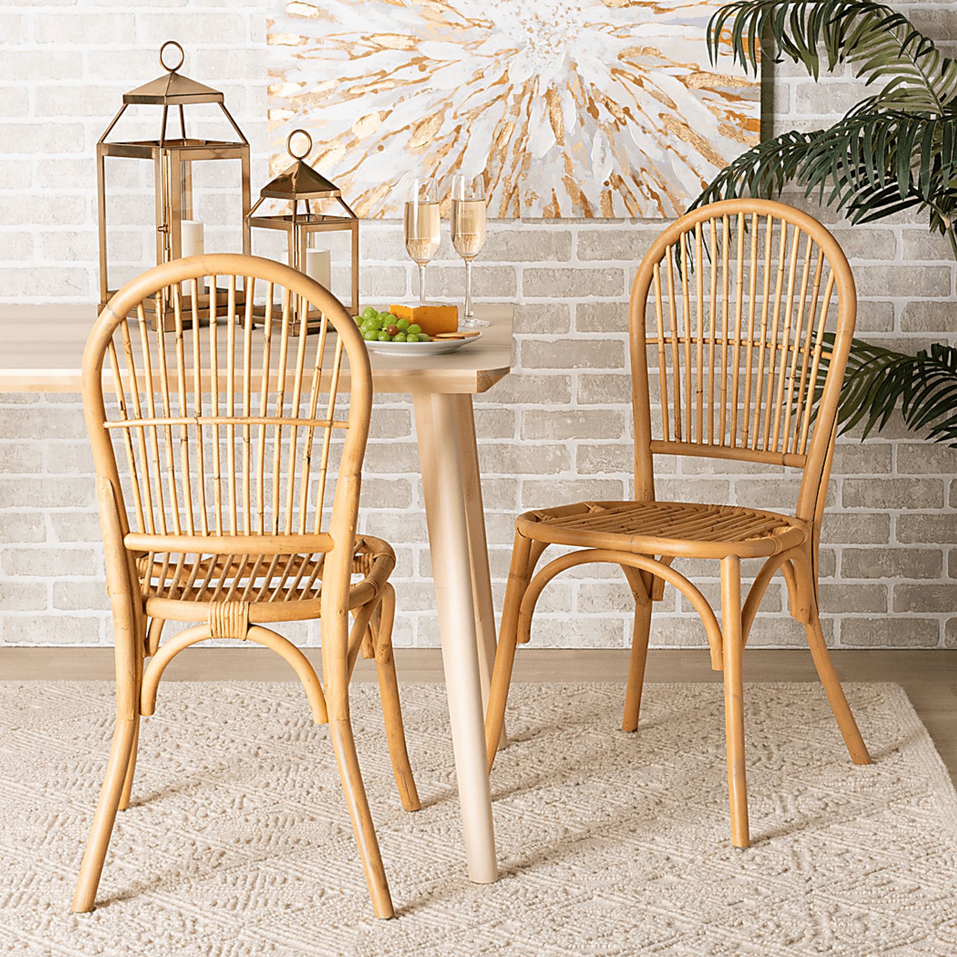 Werling Brown Side Chair, Set of 2 - Image 2
