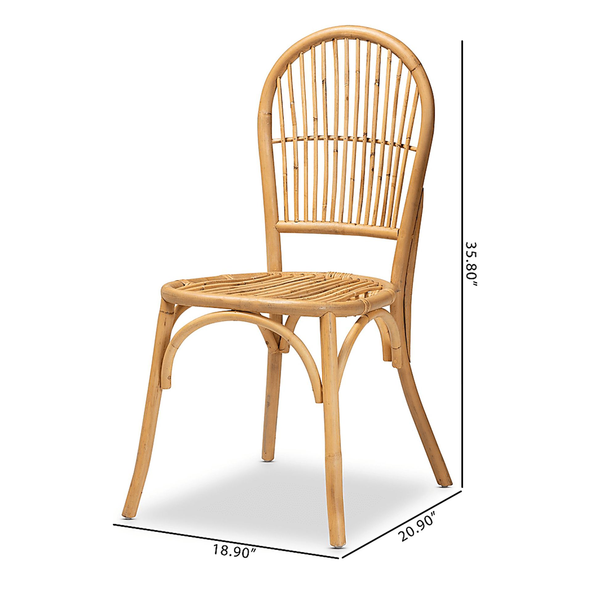 Werling Brown Side Chair, Set of 2 - Image 9