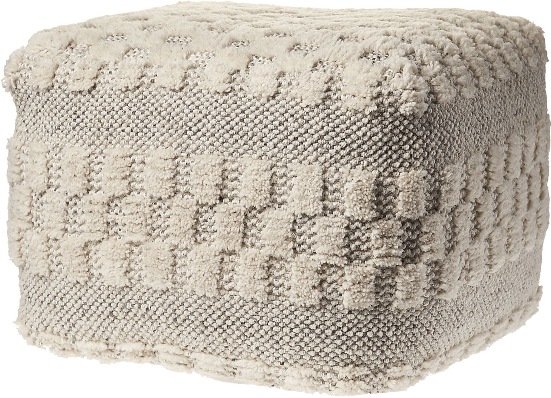 Wesaba Cream Pouf - Image 1