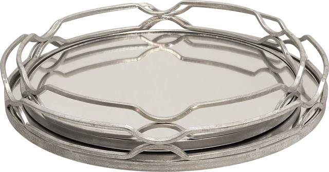 Wesfall Silver Tray, Set of 2 - Thumbnail - Image 1