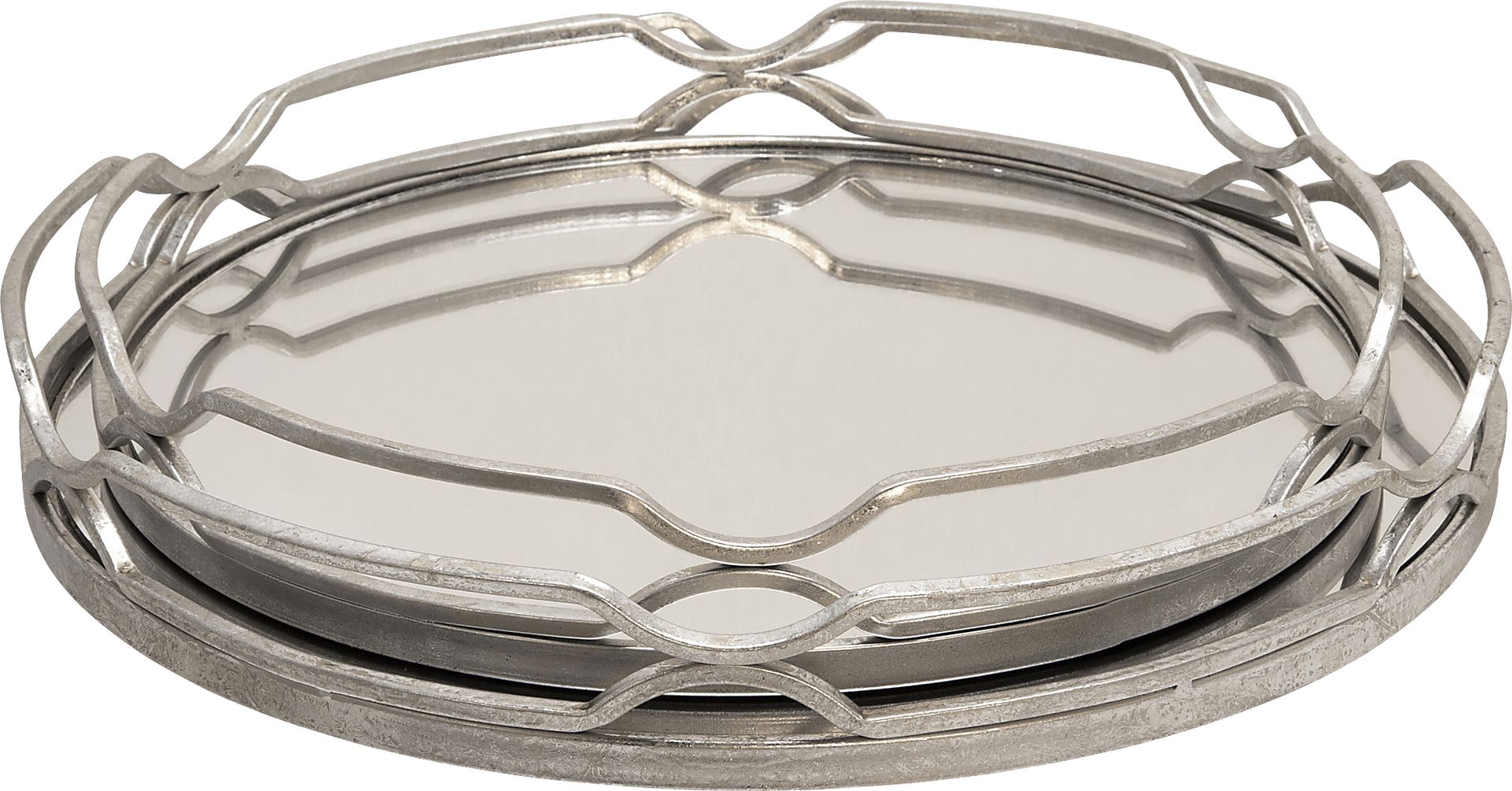 Wesfall Silver Tray, Set of 2 - Image 1