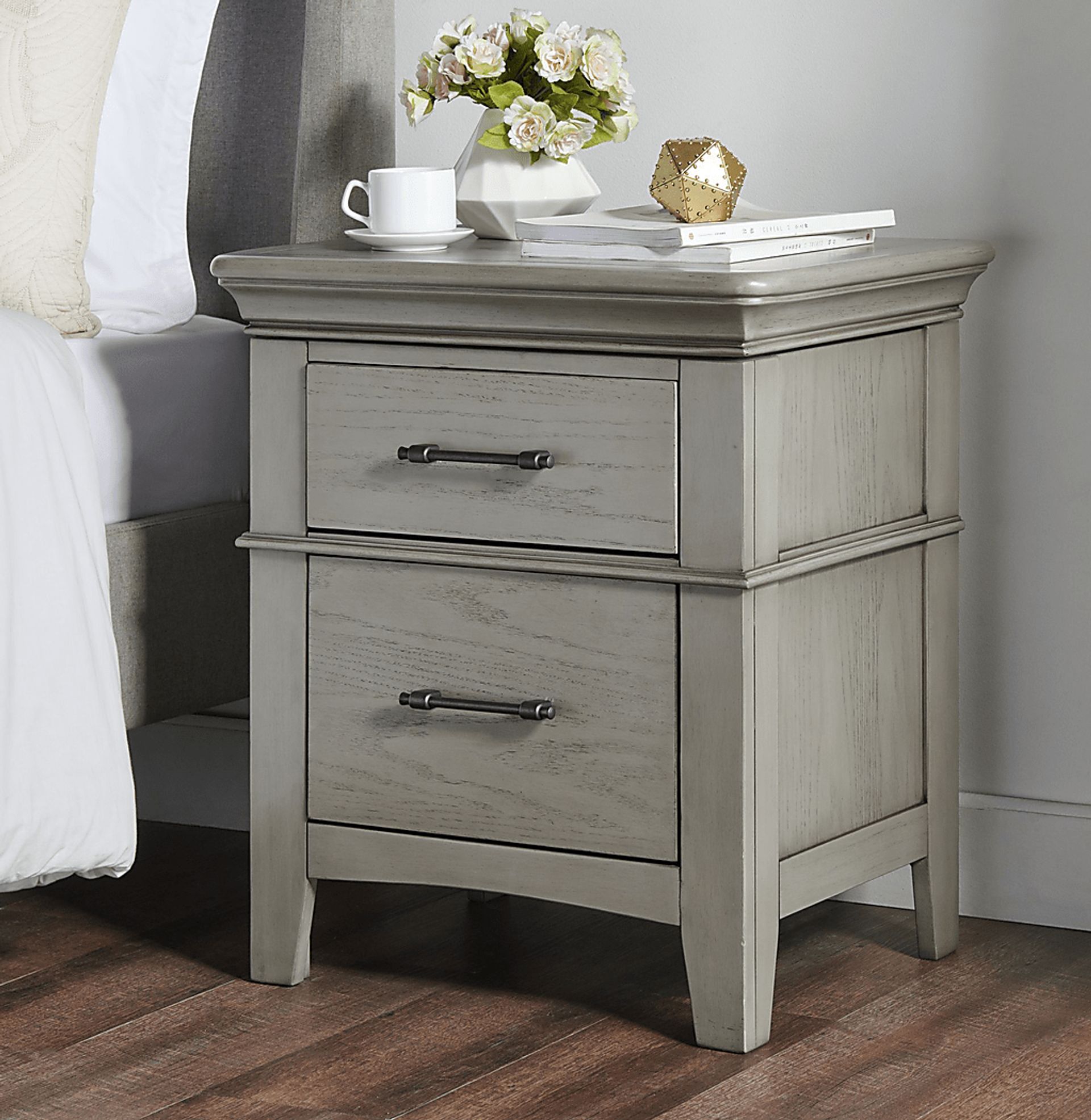 Wesjay Gray Nightstand - Image 2