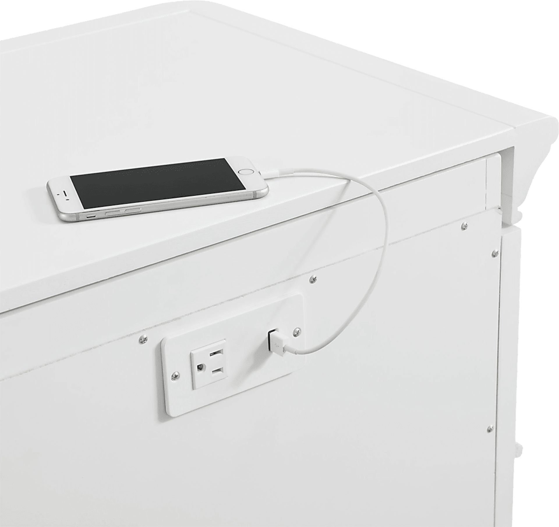 Wesjay White Nightstand - Image 8