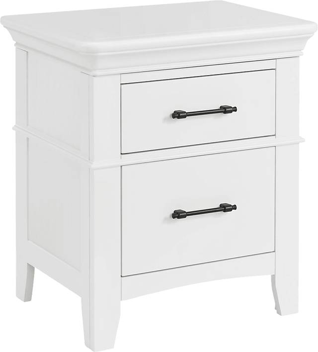 Wesjay White Nightstand - Thumbnail - Image 1