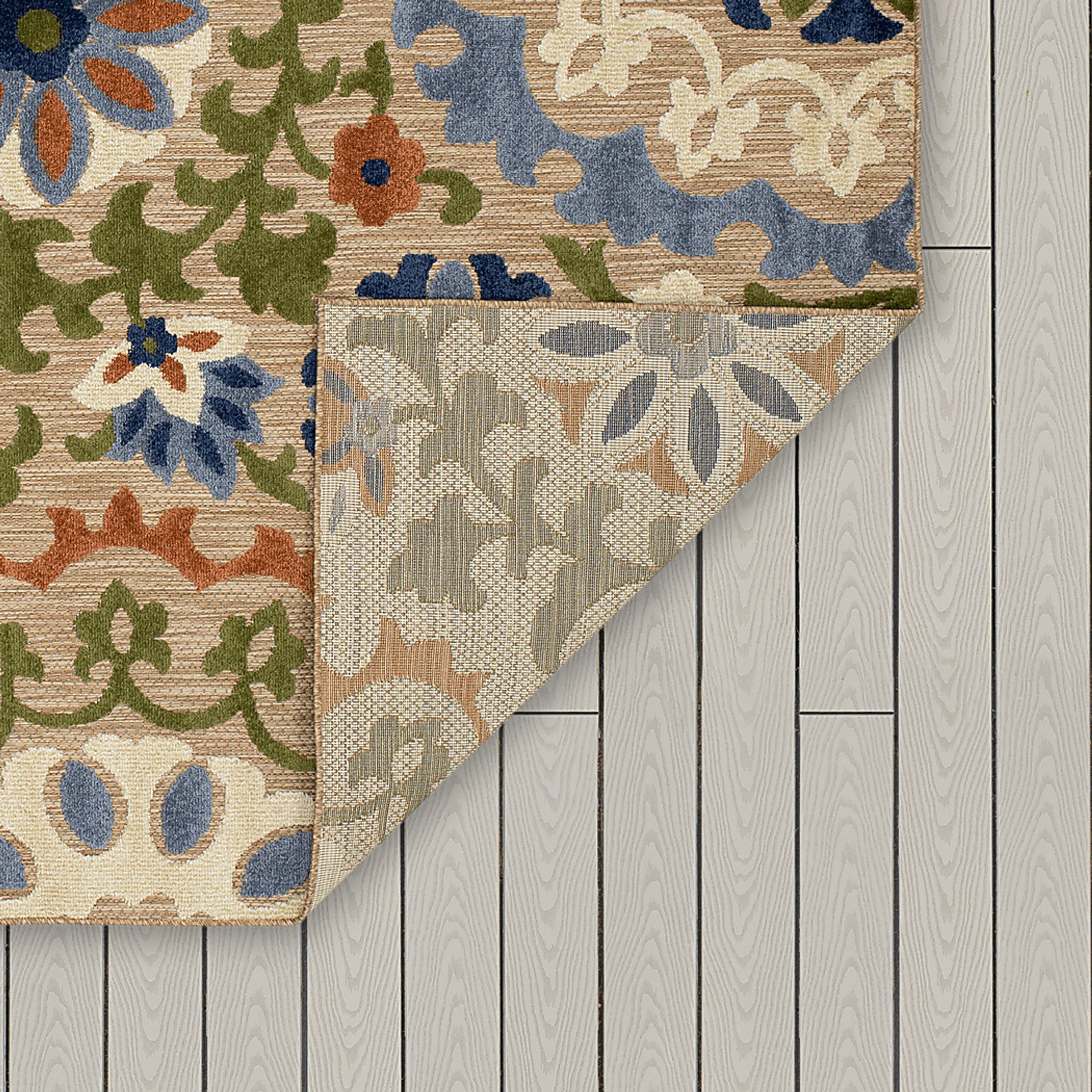 Wesland Multi 7'10 x 10' Indoor/Outdoor Rug - Image 4