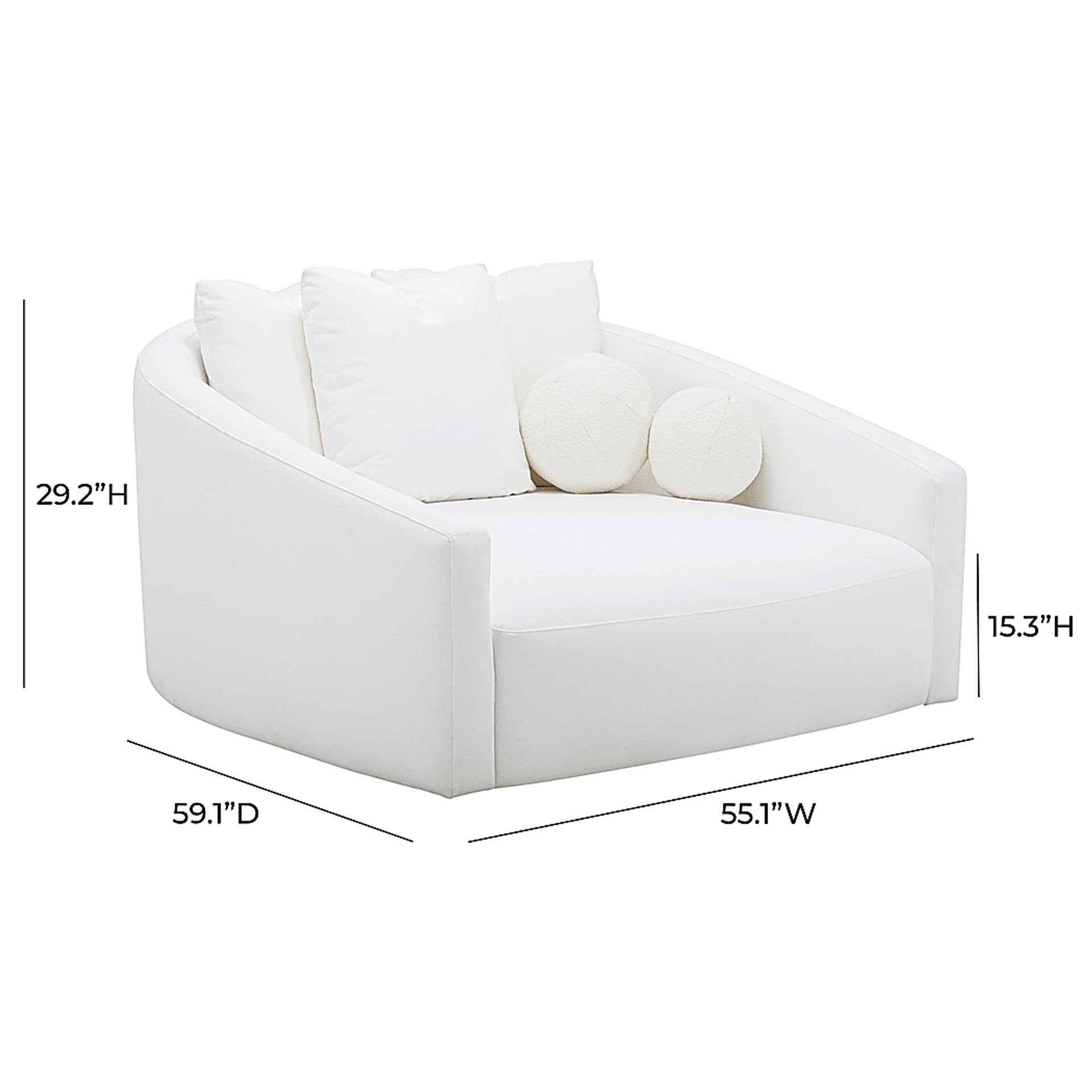Wesleye Cream Daybed - Image 8