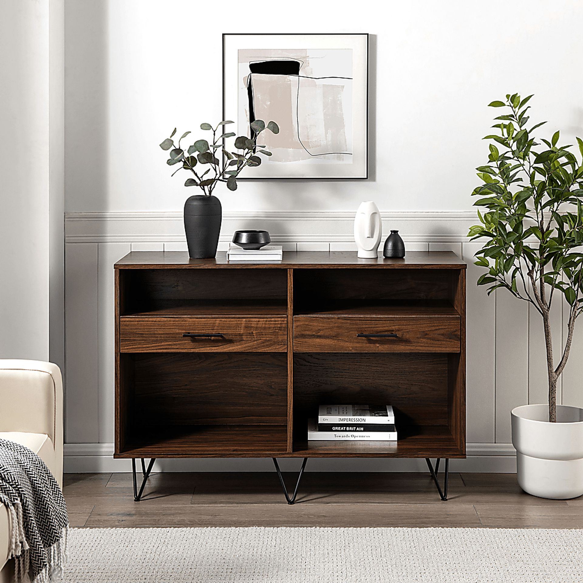 Weslow Walnut Sofa Table - Image 3