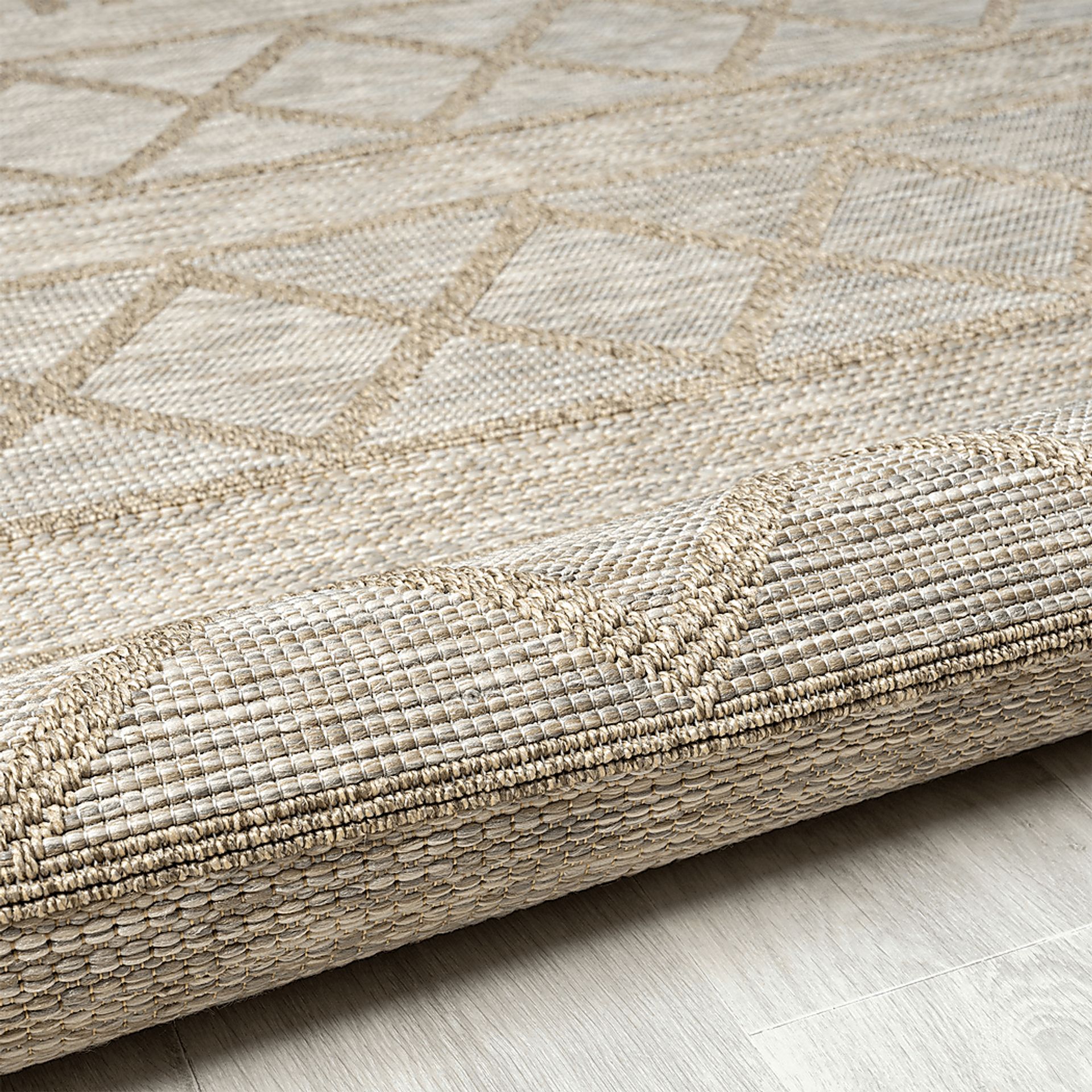 Wesnach Tan 7'10 x 9'6 Indoor/Outdoor Rug - Image 6