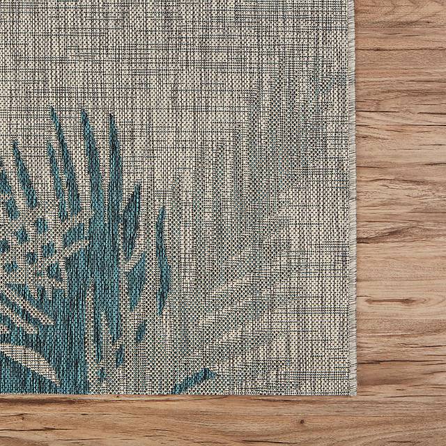 Wesnet Gray/Blue 7'9 x 9'5 Indoor/Outdoor Rug - Thumbnail - Image 4