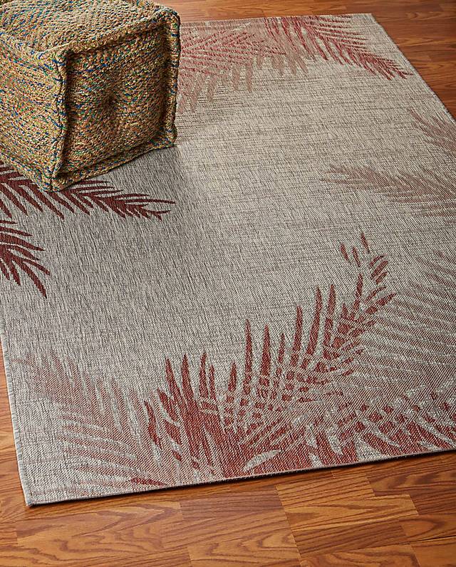 Wesnet Red/Beige 7'9 x 9'5 Indoor/Outdoor Rug - Thumbnail - Image 2