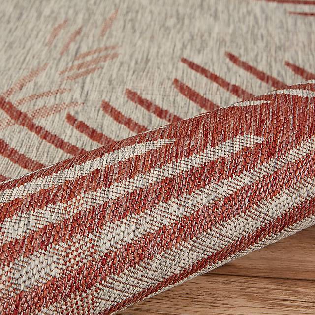Wesnet Red/Beige 7'9 x 9'5 Indoor/Outdoor Rug - Thumbnail - Image 4