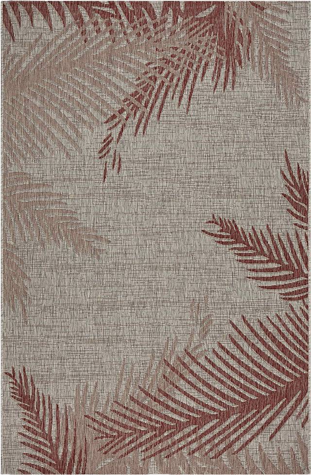 Wesnet Red/Beige 7'9 x 9'5 Indoor/Outdoor Rug - Thumbnail - Image 1