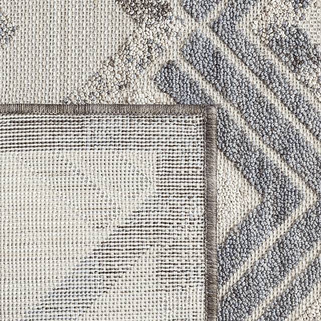 Wessard Blue/Ivory 5' x 7' Indoor/Outdoor Rug - Thumbnail - Image 9