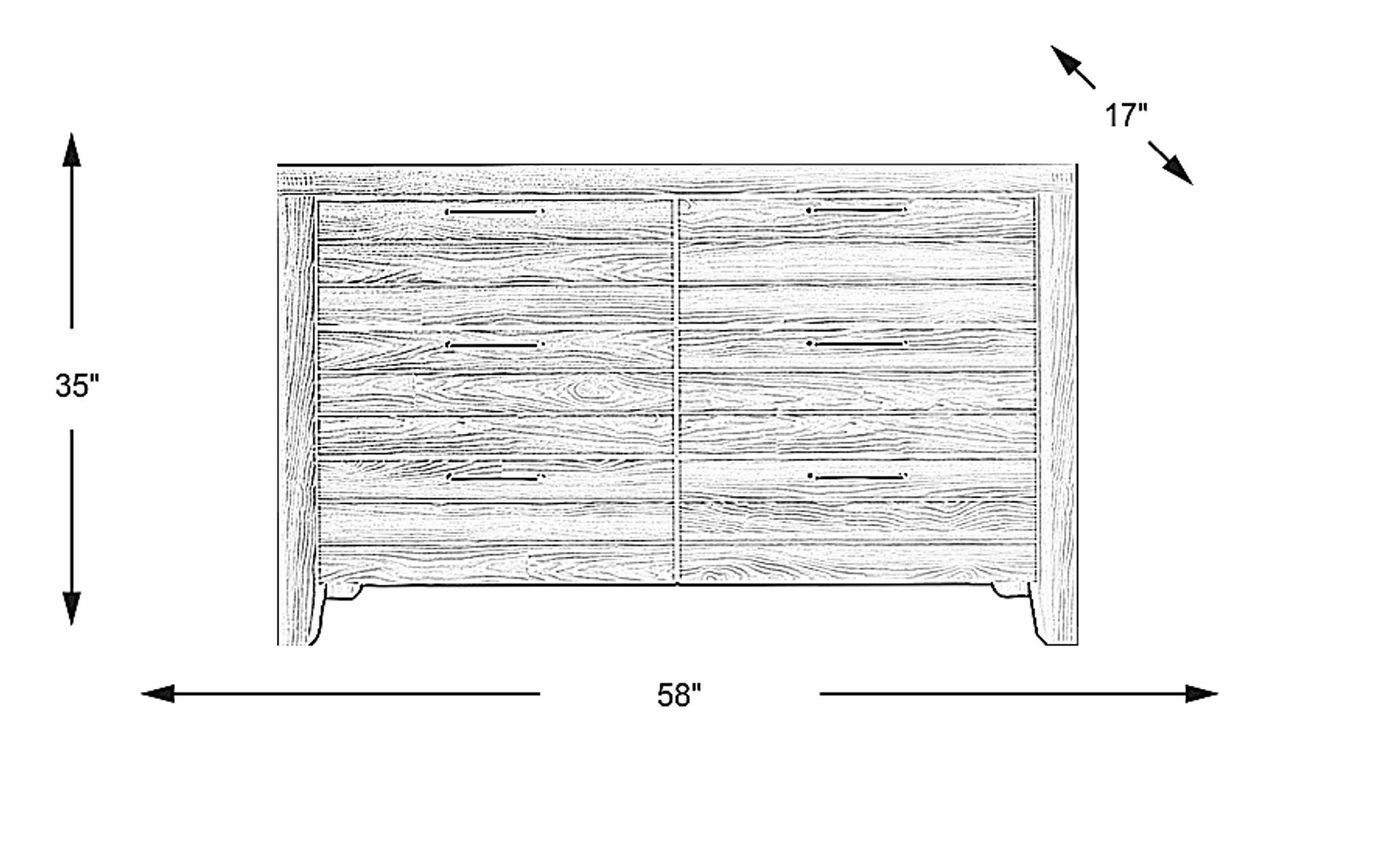 Dimension Image. Please refer to the Dimension Tab on this page for dimension details.