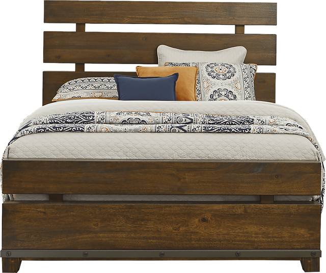 West Hills Brown 3 Pc Queen Panel Bed - Thumbnail - Image 1
