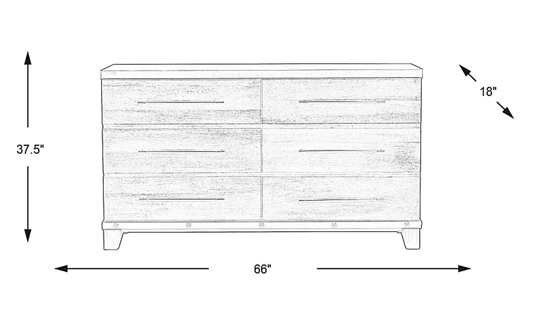 West Hills Brown Dresser
