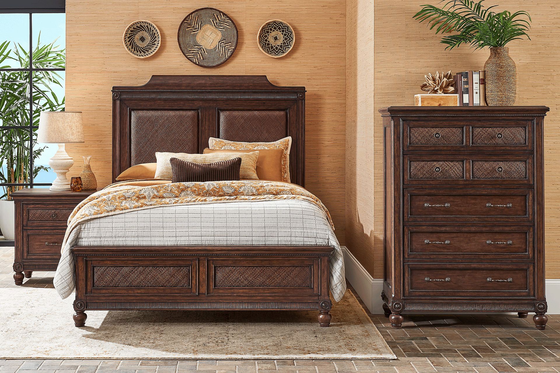 West Indies Brown Nightstand - Image 2