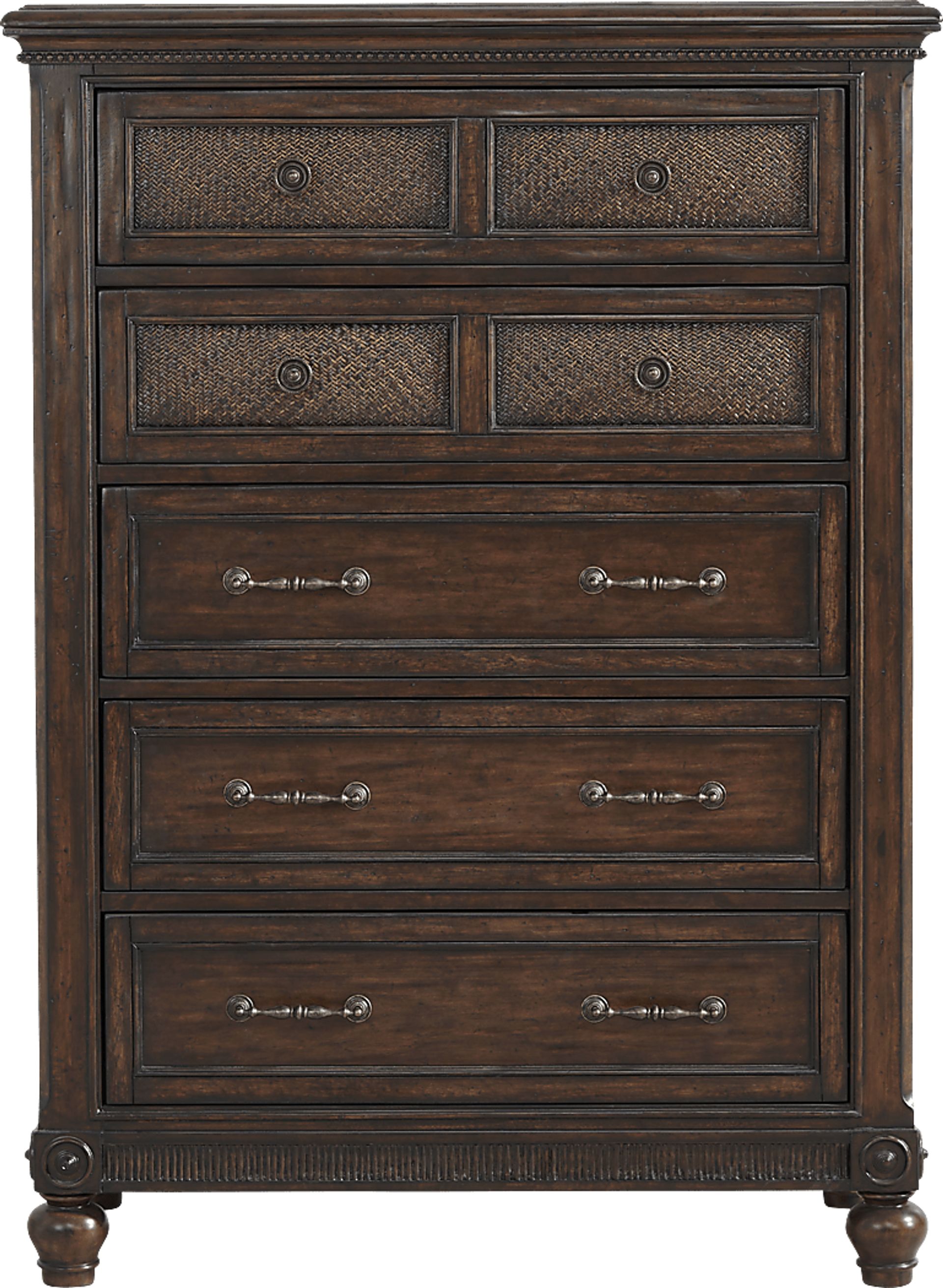 Cindy Crawford West Indies Brown Dark Wood Chest | Rooms to Go