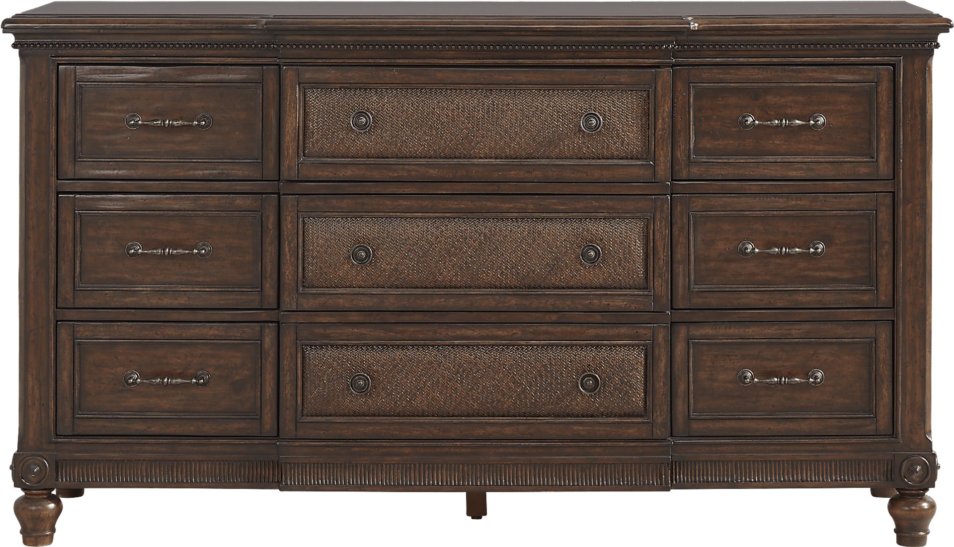 West Indies Brown 5 Pc Queen Panel Bedroom - Image 5