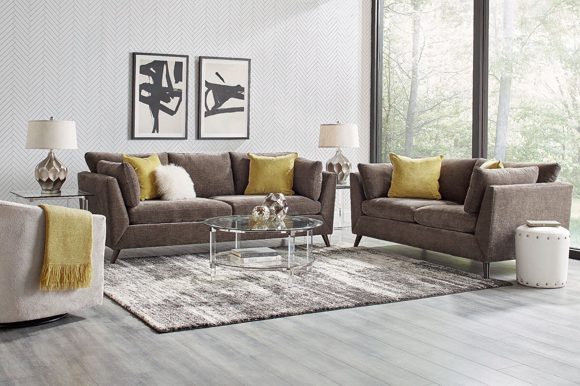 West Loft Slate 2 Pc Living Room - Image 1