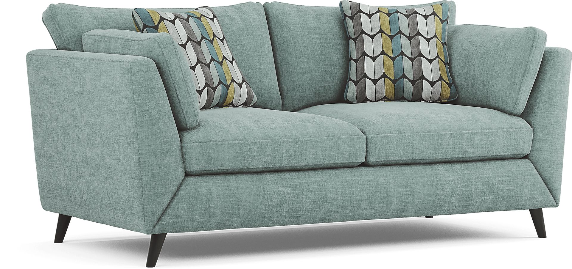 West Loft Teal Blue,Green Chenille Fabric Loveseat | Rooms to Go West Loft Teal Blue,Green Chenille Fabric Loveseat | Rooms to Go