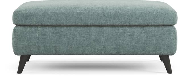 West Loft Teal Ottoman - Thumbnail - Image 2