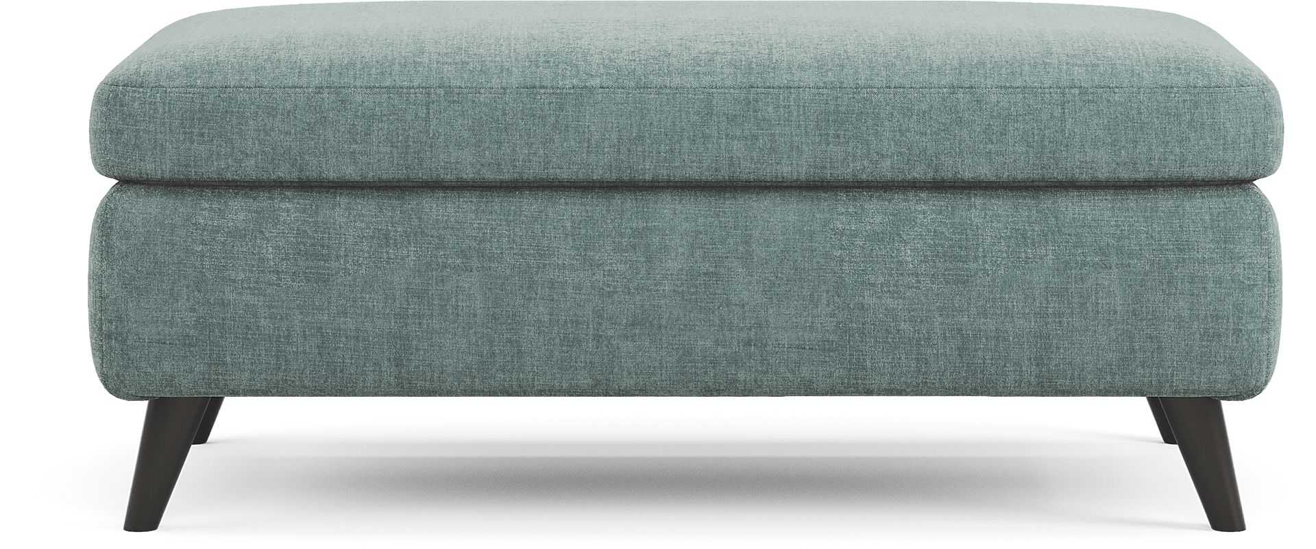 West Loft Teal Ottoman - Image 2