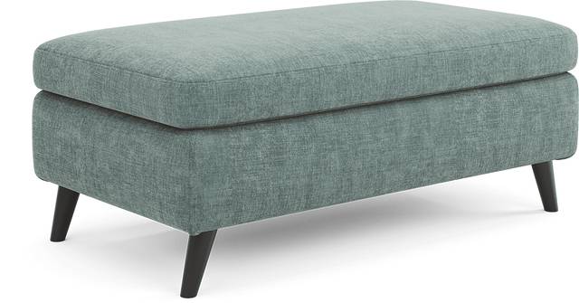 West Loft Teal Ottoman - Thumbnail - Image 1