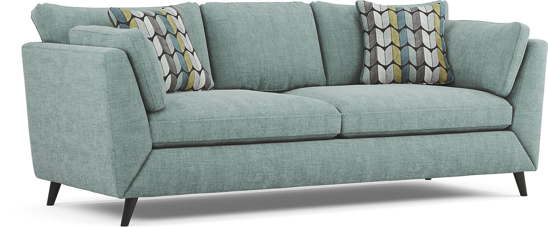 West Loft Teal 8 Pc Living Room - Image 3